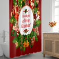 thumbnail image 3 of Funny Christmas Decor Shower Curtain for Bathroom Shower Curtain Set with 12 Hooks Waterproof Fabric Bath Curtain for Bathtub Restroom Decor, 72 X 72 in, 3 of 6