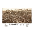 thumbnail image 2 of Burleigh 18x13 White Modern Wood Framed Museum Art Print Titled - Lowville New York - Burleigh 1885, 2 of 4