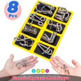 thumbnail image 4 of Nine Buckle Educational Toys Metal Puzzle Untie Unlock Interl, 4 of 8