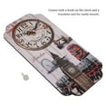thumbnail image 1 of European Retro Rectangular Wall Clock, Accurate Pointer, Small Noise, Easy Wall Hanging, MDF Material, Noble Decoration, Suitable for Bedrooms, Living Rooms, Study Rooms, and, 1 of 8