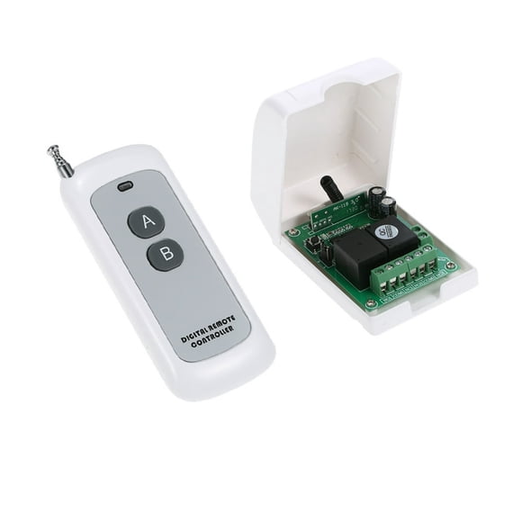 HLONK Smart Home 433Mhz 2CH Learning Code Wireless Remote Control Switch Relay Receiver  Remote Switch System and Long 500M Remote Controls 1527