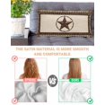 thumbnail image 4 of Country Texas Star Satin Pillowcase for Hair and Skin with Zipper, Soft Breathable Cooling Silk Pillow Cases, Brown Farmhouse Vintage Wooden Throw Pillow Covers King Size 20"x40", 4 of 6