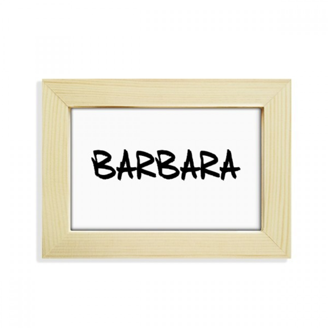 Special Letra Ingles Nombre Barbara Escritorio de madera Arte Pintura 5x7 pulgadas marco de foto foto