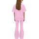 thumbnail image 4 of Camisas de Manga Larga de Niños Tamaño 12-14 Juventud Color Sólido Manga Corta Superior Y Pantalones Largos de Dos Piezas Conjunto de Niños de Vestir Casual, 4 of 6
