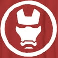thumbnail image 2 of Boy's Marvel Iron Man Minimalist Mask Stamp Graphic Tee Red Large, 2 of 4