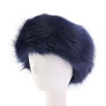 thumbnail image 1 of Orejeras elásticas de invierno con diadema de piel artificial para mujer, 1 of 1