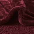 thumbnail image 5 of Beautyrest Heated Microlight to Berber Solid Throw, 60x70", Red, 5 of 9