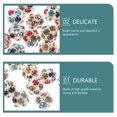 thumbnail image 2 of Miangastore 90pcs Diy Jewelry Making Beads Spacer Beads Loose Beads Inlaid with Rhinestone, 2 of 9