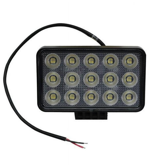 Race Sport Lighting Auxiliary Light Fit 6 x 3.75in 60-Watt Rectangle IQ Series Auxiliary LED Flood Beam RS6IQ60W