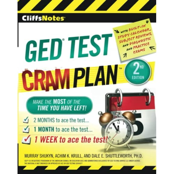 Pre-Owned Cliffsnotes Ged Test Cram Plan (Cliffsnotes Test Prep) Paperback