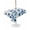 Blue Ivory, variant on Outdoor Tablecloth with Umbrella Hole for Patio/Picnic/Party/Camping, Navy Blue Floral Waterproof Table Cloth Rectangle Table Cover Washable, Spring Flowers Rustic Butterfly (60"x 84")