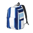thumbnail image 3 of Casual Canvas Backpack Without Interlayer Large Capacity Stick Bag Design For Outdoor Shopping Office Outdoor Sports Deepskyblue Stripe_2 Medium, 3 of 7