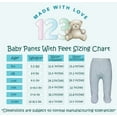 thumbnail image 2 of 123 Bear Baby 100% Cotton Infant Pants with Footies 100% Cotton Unisex Boys Girls Multipacks, 2 of 4