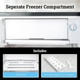 thumbnail image 6 of Igloo 2.6 Cu.Ft. Compact Refrigerator with Freezer, 2 Shelfs, Perfect for Homes, Offices, Dorms, Black, 6 of 14