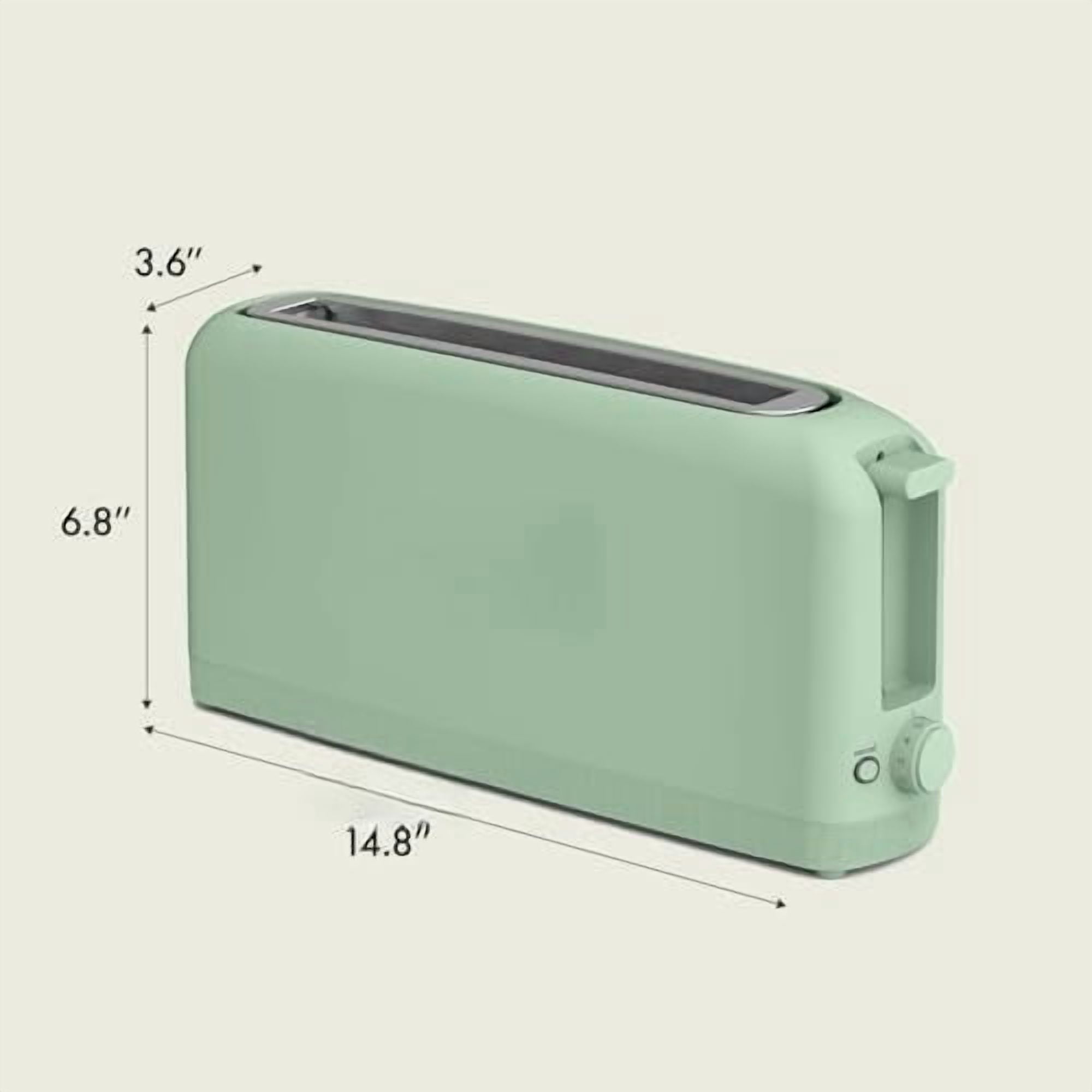 2 Slice Slim Toaster, Fits-anywhere™ Kitchenware, 6 Setting Shade Control with Reheat & Cancel Buttons, Fits Sourdough, 10” Long Slot, Anti Jam & Auto Shutoff, 900 Watt, Seaglass