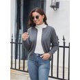 thumbnail image 6 of Women's Crew Neck Button Down Long Sleeve Cardigan for Women Classic Soft Ladies Cardigan Sweater Coat, 6 of 6