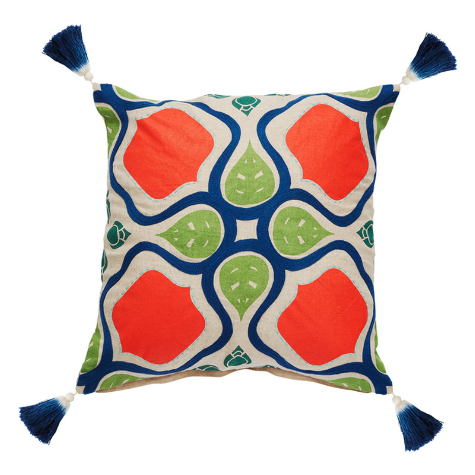 Jaipur Living Alleana Multicolor/ Beige Floral Poly Throw Pillow 18"X18