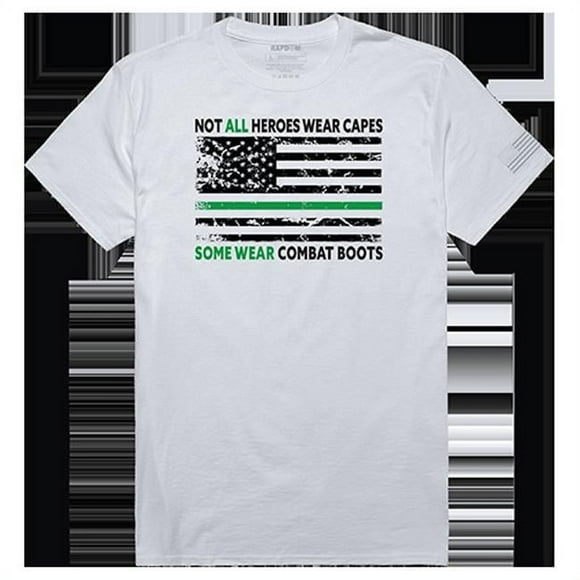 Rapid Dominance TS1-808-N01-01 Not All with TGL Tactical Graphic Tee Shirt, White - Small