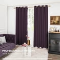 thumbnail image 4 of ZOPZO 100% Blackout Curtains, Thermal Insulated, Purple Grape, 52W x 54L Inch, Noise Reducing Light Blocking Grommet 2 Panels for Bedroom, 4 of 7