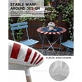 thumbnail image 6 of July 4th Round Fitted Tablecloth with Elastic Edge-Western Star on Blue Table Cloth for 36"-44" Circle Tables,Waterproof Oil-Proof Table Cover for Outdoor Picnic Party Events,USA Flag Red White Stripe, 6 of 6