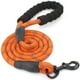thumbnail image 1 of Correa de nailon para perro ZHAOCHENG con asa acolchada y luz reflectante correa fuerte para mascotas correa reflectante de cuerda redonda naranja L, 1 of 5