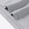 thumbnail image 5 of Men's Waffle Knit Lace up Henley T-Shirt, Short Sleeve Casual Summer Stand up Collar Top Gray, 5 of 9