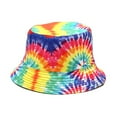thumbnail image 2 of SPRING PARK Unisex Bucket Hat Tie-die Printed Fisherman Cap Reversible Sun Hat for Women Men, 2 of 7