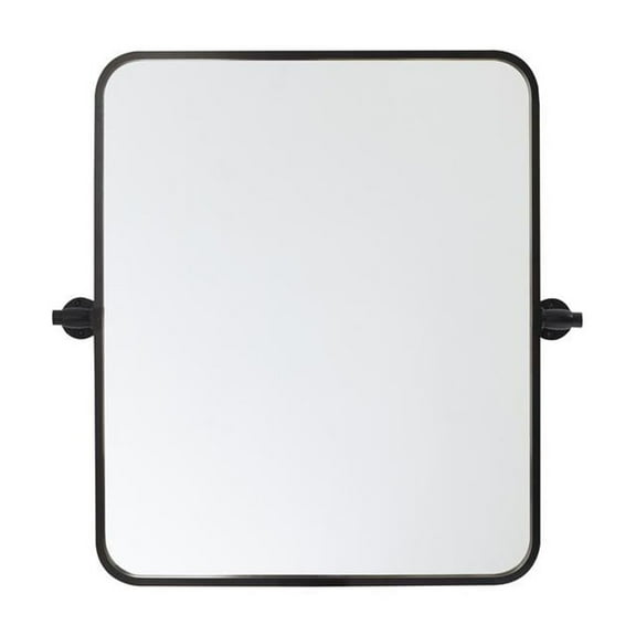 Elegant Decor Soft Corner Pivot Mirror 20X24 Inch In Black