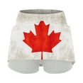 thumbnail image 5 of XIAONU Womens Maple Leaf Active Skort High Waist Side Pocket Sports Skirt Performance Casual Outdoor Golf skorts, 5 of 6