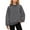 Light Gray001, variant on QHRMKOG Sweatshirt for Women Loose Fit Full Length Sleeve Drawstring Mockneck Sweatshirts Basic Color Hoodie Trendy Tops Black M