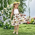 thumbnail image 7 of FamilyThread FamilyThread Girls Boho Strape Summer Sundress Sleeveless Dress Tiered Cami Dress with Ethnic Print Perfect for Beach Casual Dress 4-14Y, 7 of 7