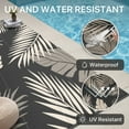 thumbnail image 4 of DEORAB Outdoor Rugs Patio Lightweight Waterproof Mat Plastic Rv Camper Outside Carpet,Black&Beige,8'x10', 4 of 8