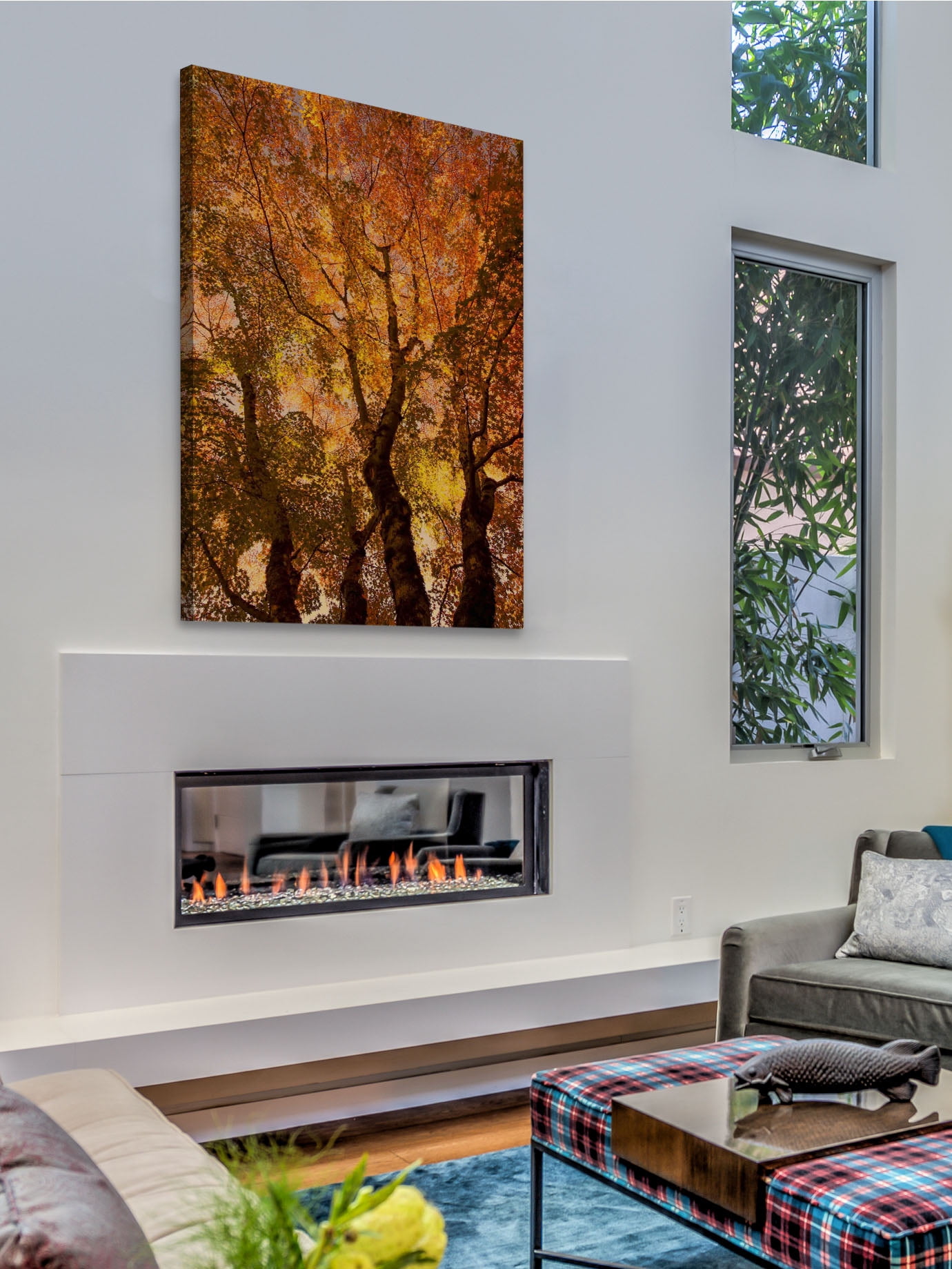 "The Trees Dance" Painting Print on Canvas