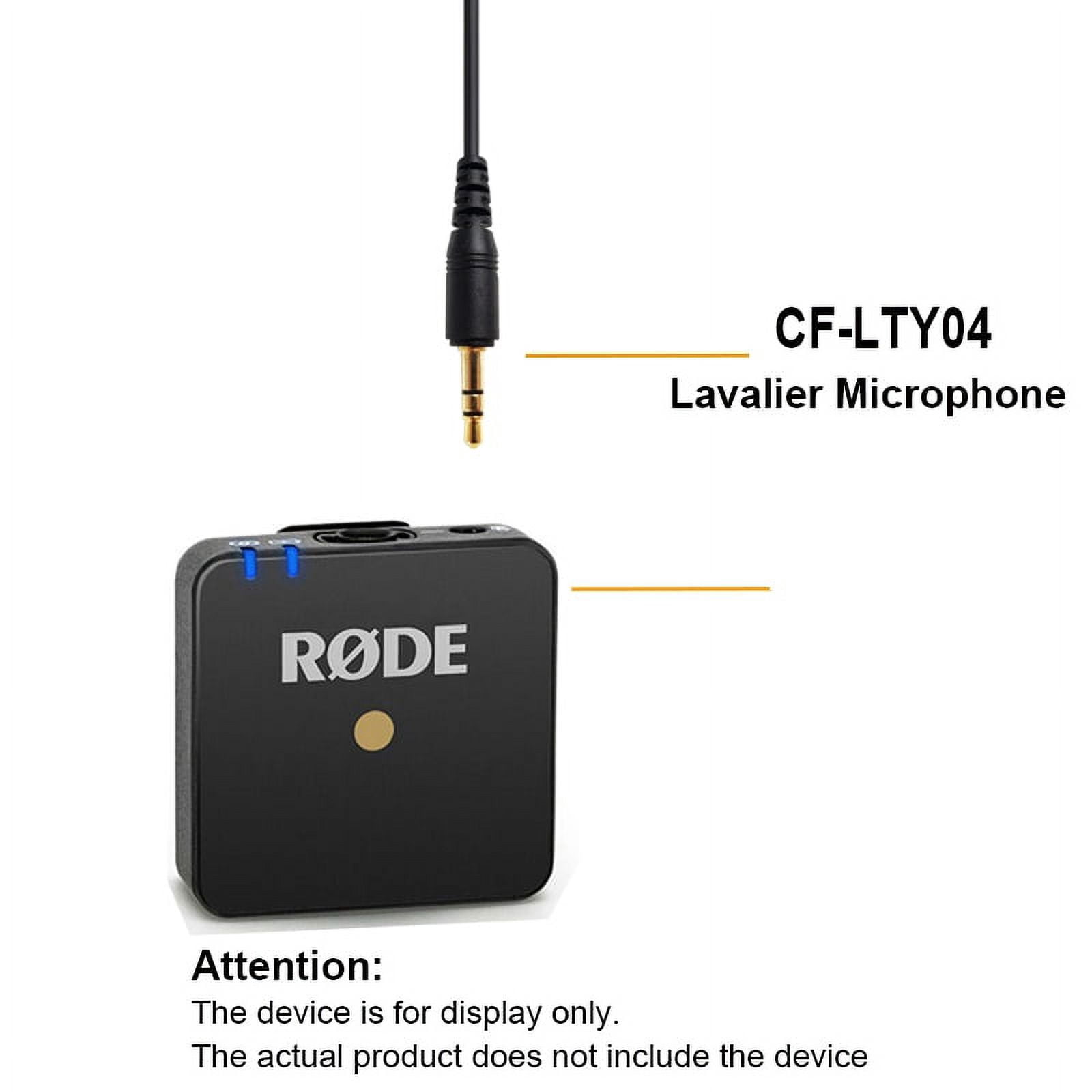 Omnidirectional Lavalier Condenser Microphone Compatible for RODE Wireless GO 2.4G Wireless System