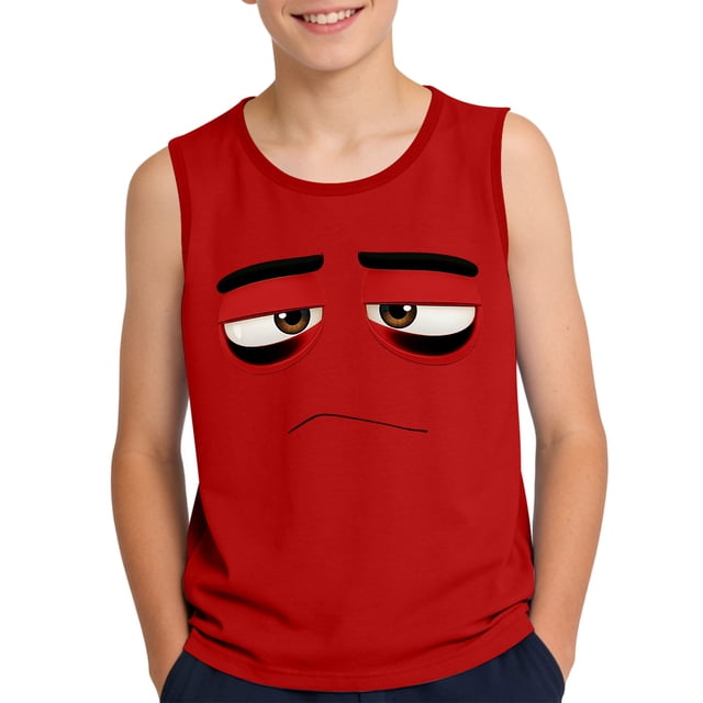 Camisola de Niños Pequeños 3-15 Años sin Mangas Tela Suave Impresión Gradiente para el Uso Casual Y Ocasiones Especiales