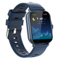 thumbnail image 3 of SmartWatch cuadrado 5.0 Bluetooth compatible con Bluetooth IP67 impermeable a prueba de agua Cuenta cardíaca ritmo cardíaco Oxígeno Sueño Seguimiento Fitness reloj inteligente azul Noticed EL005755-01B, 3 of 7