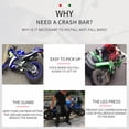 thumbnail image 3 of BSDDP Motorcycle Modified Exhaust Frame Sliders Crash Protection Bar Motorcycle Anti-fall Bar CNC Aluminum Alloy, 3 of 8