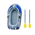 thumbnail image 1 of IROINID Inflatable Rowing Boat Canoe Kayak Dinghy With Paddle Oars, 1 of 2