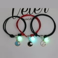 thumbnail image 5 of YIEMEEN 3 Pcs/set Luminous Beads Bracelet Hand-woven Love Star Moon Cat Sisters Bracelet, 5 of 21
