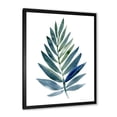 thumbnail image 2 of Designart 'Tropical Green Leaf On White' Farmhouse Framed Art Print, 2 of 4