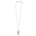 thumbnail image 2 of Clear Cubic Zirconia Mockingbird Necklace Rhodium Plated Sterling Silver, 2 of 3