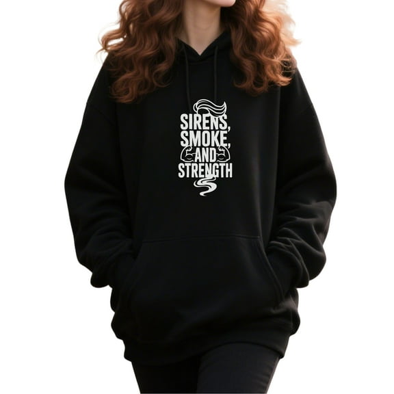 Brave Firefighter Hoodie for Men and Women, Unisex Pullover Hooded Sweatshirt, Comfortable Cotton Poly Blend, Casual Everyday Wear