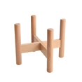 thumbnail image 1 of Lishi Mid Century Modern Bamboo Plant Stand, 1 of 5
