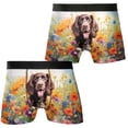 thumbnail image 3 of Welcome Spring Summer Boykin Spaniel Portrait Flower Blue Sky All Over Print Boxer Briefs Underwear for Men Dad Dog Lover - 12001, 3 of 6