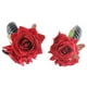 thumbnail image 5 of Pinzas para el pelo con forma de rosa y cuerno, accesorios para fotografía de cosplay, accesorios de joyería para el cabello, 5 of 8