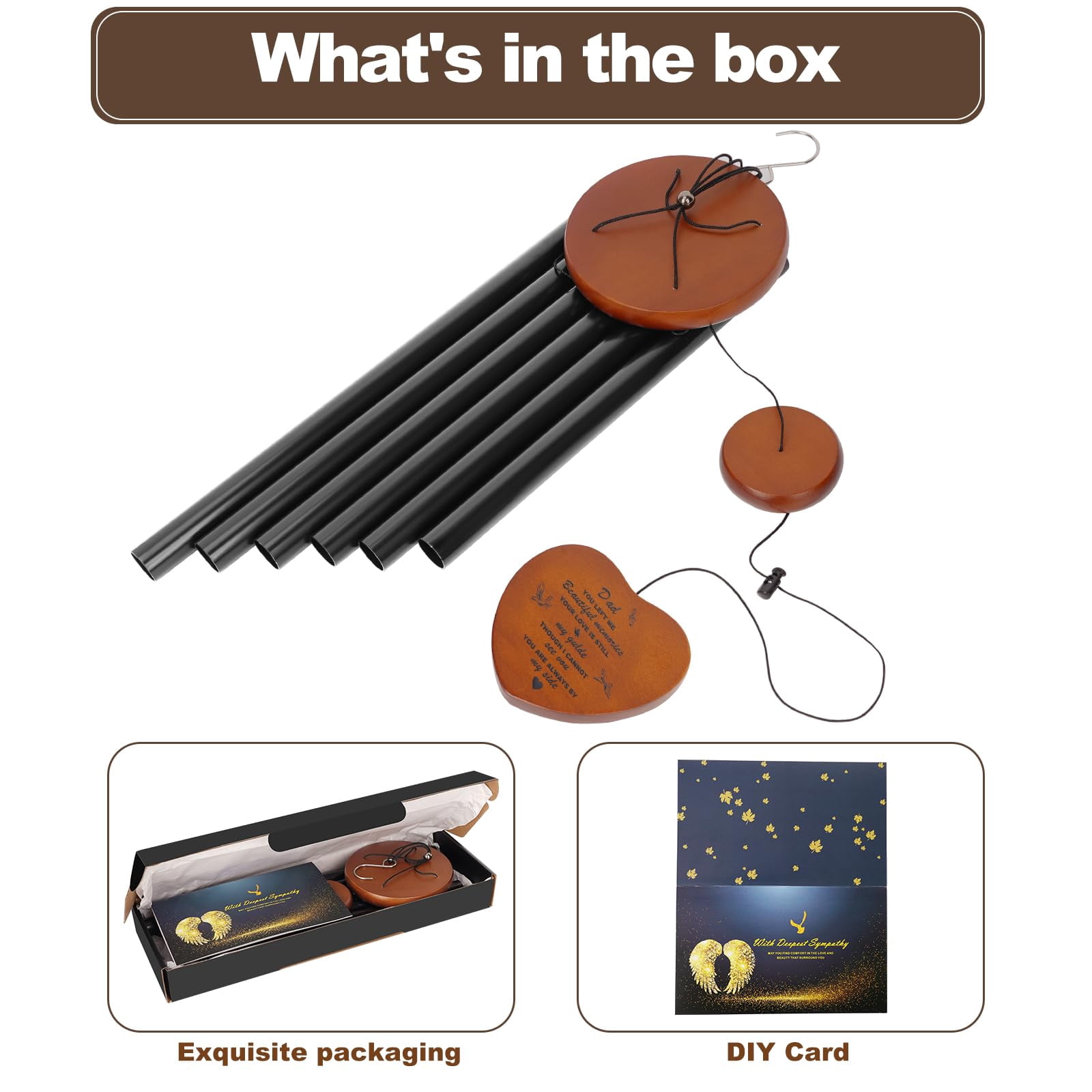 Memorial Gifts For Loss Of Father Windchimes In Memory A Loved One Sympathy Dad Wind Chimes Remembrance Funeral Bereavement