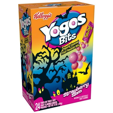 Kellogg's Yogos Bits Strawberry Slam Fruit Flavored Snacks, 12 oz