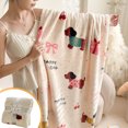 thumbnail image 4 of White Christmas Flannel Blanket Air Conditioning Throw 47.2X78.7 Inches Lucky Dog Design Soft Warm, 4 of 6