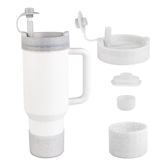 For Insulated Mug 40oz Lid Cup Cover, Silicone Non-Slip Leak Proof Cup Lid 5 Piece Set