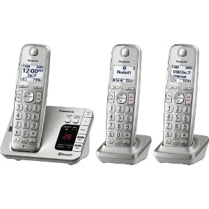 Panasonic Link2Cell Cordless Phone with Answering Machine, 3